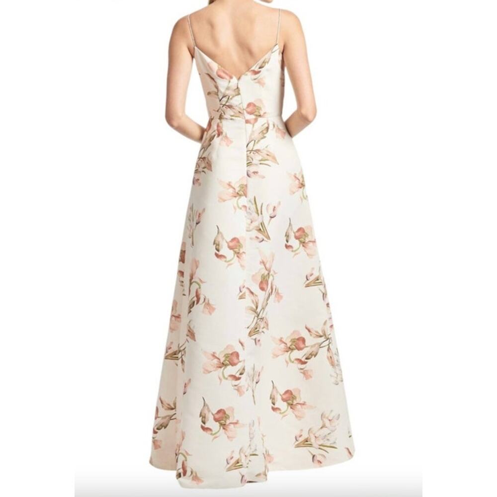 SACHIN + BABI Dress Size 12 Evening Gown NEW Abby Gown Eggshell Venetia Petals - Picture 2 of 9